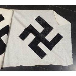 German WW2 NSDAP flag swastika center (Tailor shop find)