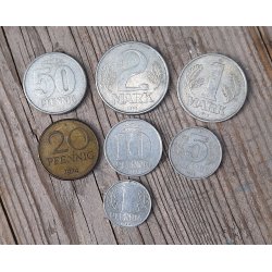 DDR, East German coins - Complete set