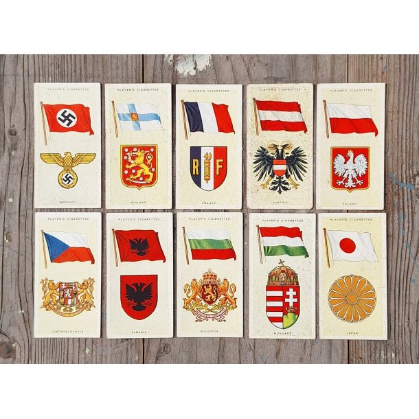 National Flags and Arms cigarette cards - John Player &amp; Sons 1936