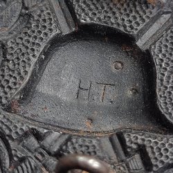 German WW1 Wound badge in black 1914 'H.T'