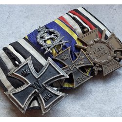 German WW1 3-place medal bar