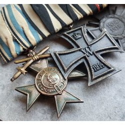 German WW1/2 4-place medal bar
