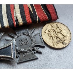 German WW1/2 4-place medal bar