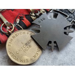 German WW1/2 4-place medal bar