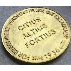 German WW2 Berlin Olympics 1936 - "For special service" plaque