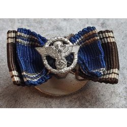 German WW2 NSDAP 10 + 15 Long service medals - button hole device