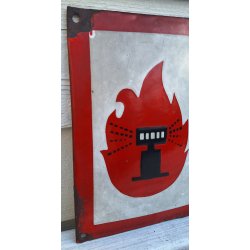 Poland PRL Enameled sign - Fire siren