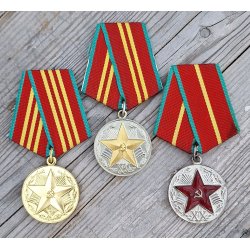 Soviet KGB Impeccable Service medals