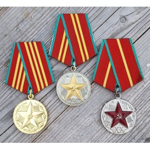 Soviet KGB Impeccable Service medals