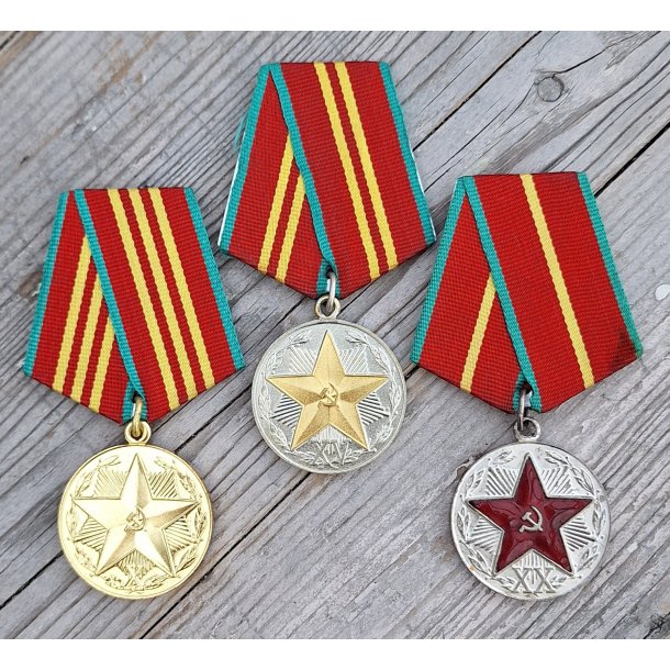 Soviet KGB Impeccable Service medals