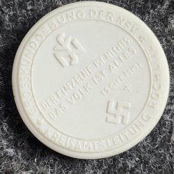German WW2 NSV-Gro�kundgebung 1935 Meissen porcelain plaque