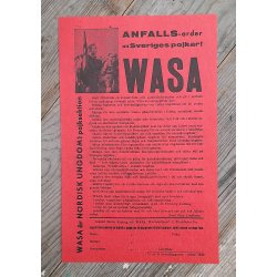 Swedish NS Nordisk Ungdom WASA recruitment poster