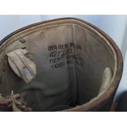 Soviet Army officer leather boots