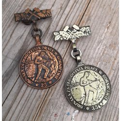 Poland PRL, Medals for Mining industry service (25 &amp; 35 years)