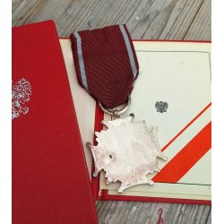 Poland PRL, Cross of Merit, 2nd class + document