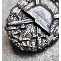 German WW1 Wound badge in silver 1918 - Godet - Hohl Verb�det