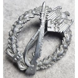German WW2 Infantry assault badge in silver 'Rettenmaier'
