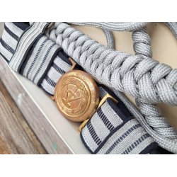 DDR, NVA Volksmarine Officer parade belt &amp; aiguillette w. box