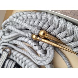 DDR, NVA Volksmarine Officer parade belt &amp; aiguillette w. box