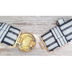 DDR, NVA Volksmarine Officer parade belt &amp; aiguillette w. box