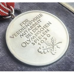 German WW2 1936 Olympic Games Commemorative Medal - Cased
