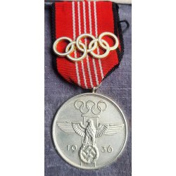 German WW2 1936 Olympic Games Commemorative Medal - Cased