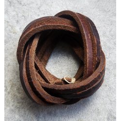 German WW2 HJ/BDM leather scarf knot