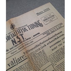 Swedish NS Nationalsocialistisk Tidning - Valnummer 1935