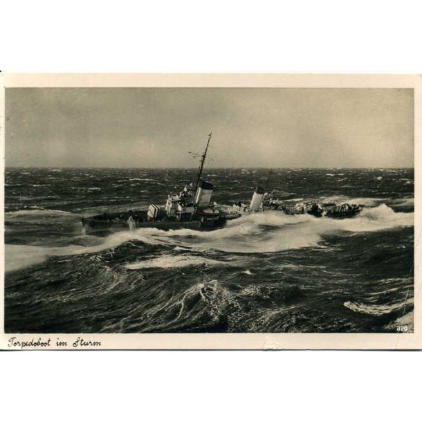 Kriegsmarine Torpedoboot in a storm