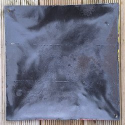 Poland PRL Enameled Warning sign - Nuclear "Emergenzy zone"