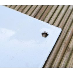 Poland PRL Enameled Warning sign - Nuclear "Emergenzy zone"