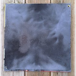 Poland PRL Enameled Warning sign - Nuclear "Time-restricted zone"