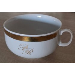 DDR, Palast der Republik (PdR) Caff� latte cup - Gold details