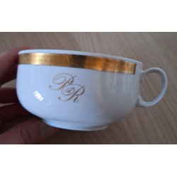 DDR, Palast der Republik (PdR) Caff� latte cup - Gold details