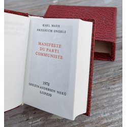 DDR, Miniature Book - The Communist Manifesto by Marx &amp; Engels (Nex�, 1978) French edition