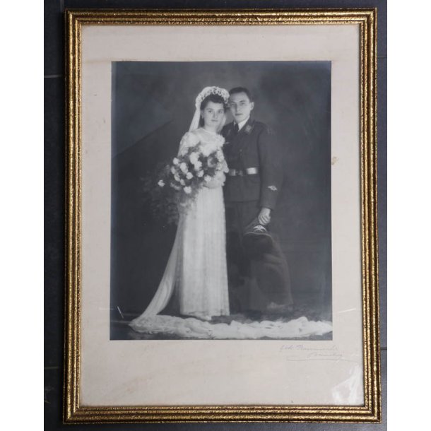 Luftwaffe soldier wedding photo -  Framed