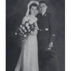 Luftwaffe soldier wedding photo -  Framed