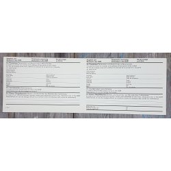 DDR, Grenztruppen border document - Zhlkarte Foreign 