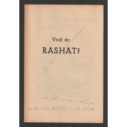 Swedish NS "Vad r Rashat?" SSS leaflet