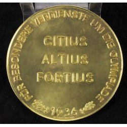 German WW2 Berlin Olympics 1936 - "For special service" plaque