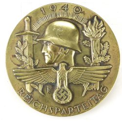 German WW2 Prototype Table Medal for the 1940 Nuremberg Rally, By Deschler &amp; Sohn