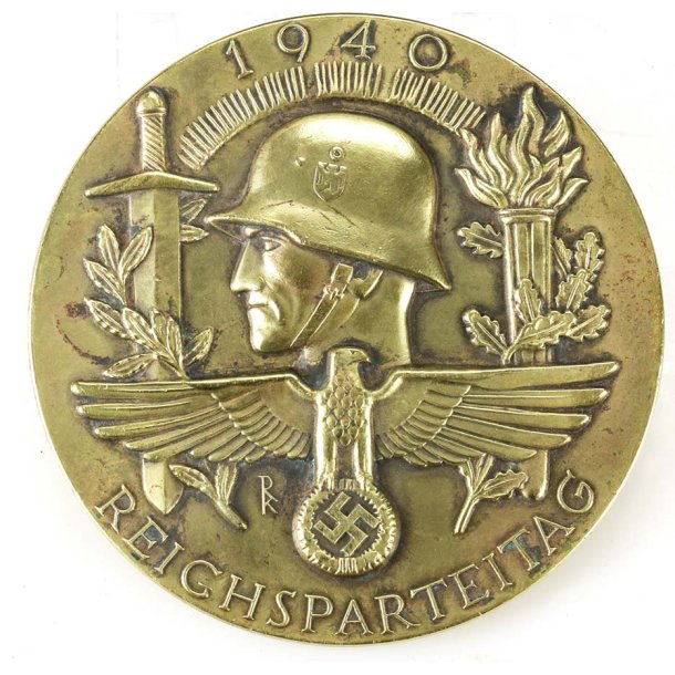 German WW2 Prototype Table Medal for the 1940 Nuremberg Rally, By Deschler &amp; Sohn