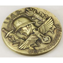 German WW2 Prototype Table Medal for the 1940 Nuremberg Rally, By Deschler &amp; Sohn