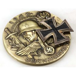 German WW2 Prototype Table Medal for the 1940 Nuremberg Rally, By Deschler &amp; Sohn