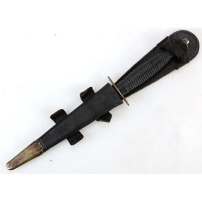 British Third Pattern Fairbairn-Sykes Fighting Knife with Scabbard marked Sheffield England