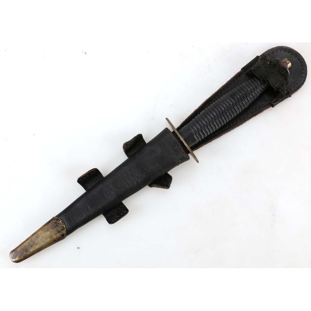 British Third Pattern Fairbairn-Sykes Fighting Knife with Scabbard marked Sheffield England