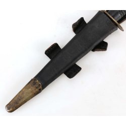 British Third Pattern Fairbairn-Sykes Fighting Knife with Scabbard marked Sheffield England