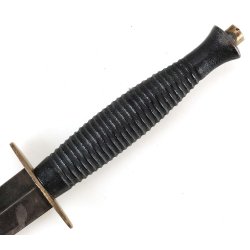 British Third Pattern Fairbairn-Sykes Fighting Knife with Scabbard marked Sheffield England