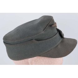 German WW2 Army/Heer EM's M43 combat cap with metal eagle and named