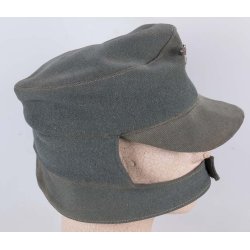 German WW2 Army/Heer EM's M43 combat cap with metal eagle and named